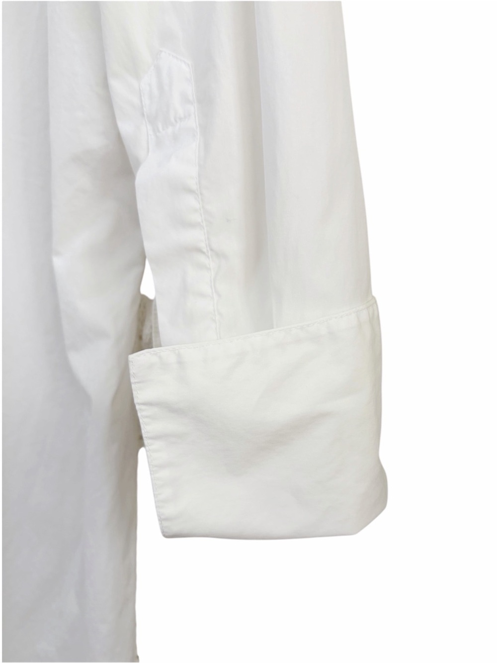 Isabel Marant | Popover White Long Sleeve Cotton Crochet Trim Shirt Dress - Picture 12 of 15